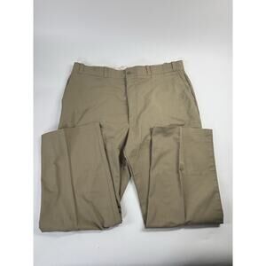 Fieldmaster Sears Perma Prest Straight Chino Pants Men's 36x32 Tan Full Fit